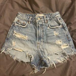 Zara ripped shorts